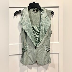 Vintage Dawn Joy Fashion Mint Green Western Boho Blouse Size m